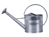 galvanized watering can with rose 10l - VÝPREDAJ