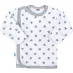 Baby shirt New Baby Classic II gray with stars - 50 - VÝPREDAJ