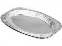 serving tray oval 42,5x28cm Al (2pcs) - VÝPREDAJ