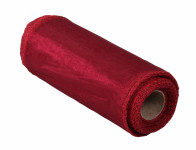 Ribbon ORGANZA sewn dark red width 15cm length 9m - VÝPREDAJ